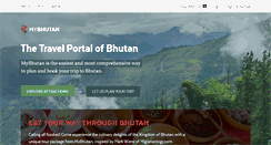 Desktop Screenshot of mybhutan.com