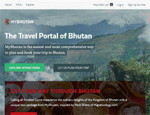 Tablet Screenshot of mybhutan.com